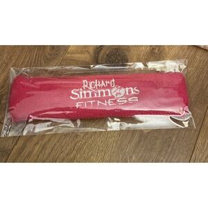 Vintage Richard Simmons Exercise‎ Fitness Sweat Head Bands NIP Pink Sweatin